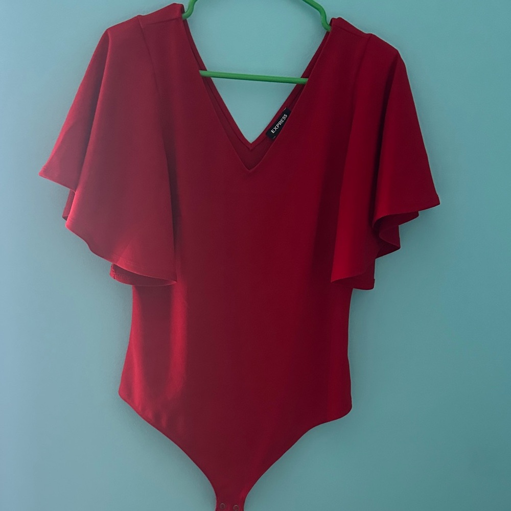 Express Vivid Red Kids Bodysuit